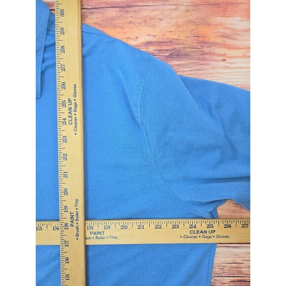 Peter Millar Collection Perfect Pique Polo XXL Blue Cotton Blend - Picture 7 of 7